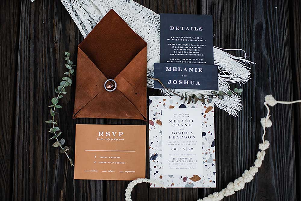 Boho Coastal Wedding Invitations | photo by MBM Photography | featured on I Do Y'all