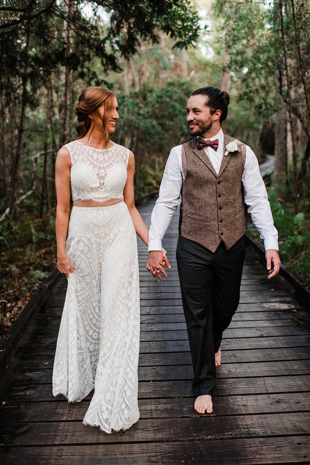 Boho Elopement Wedding Attire | photo by MBM Photography | featured on I Do Y'all