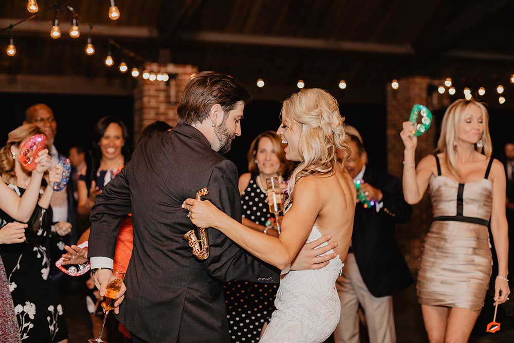 Bride & Groom Dancing at Reception | photo by Emily Green Photography | featured on I Do Y'all