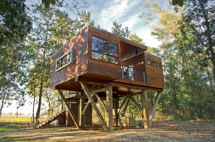 Stay in a Modern Treehouse at Coldwater Gardens in Milton, FL | featured on I Do Y'all