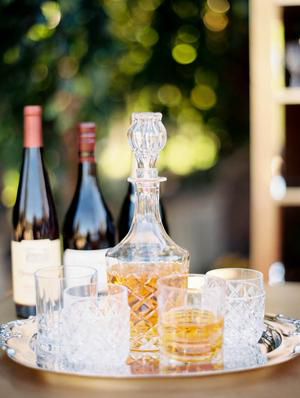 Wedding Bourbon Bar | photo by Kristin La Voie Photography | featured on I Do Y'all