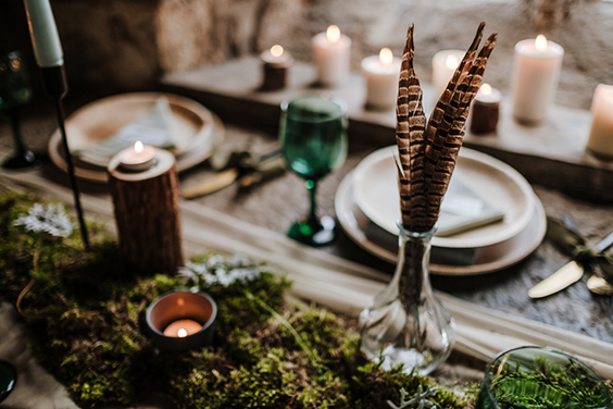 Feather Wedding Decor | photo by Jenna Kathleen Photographer | featured on I Do Y'all