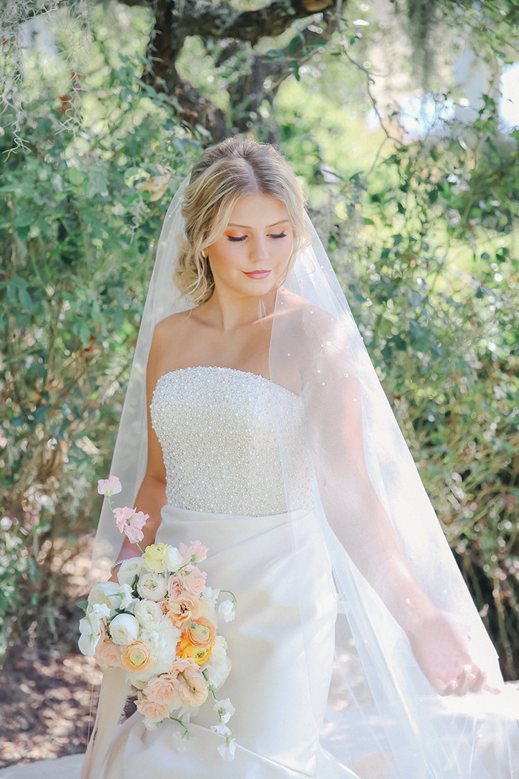 Beaded Wedding Dress with Pearls | photo by Pendo Photography | featured on I Do Y'all 