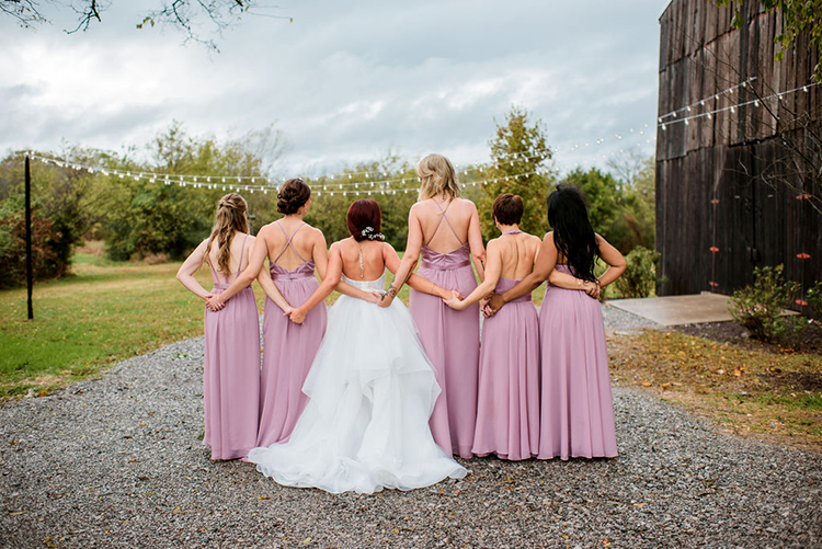 Vera Wang bridesmaids dress with open backs | photo by John Myers Photography | featured on I Do Y'all