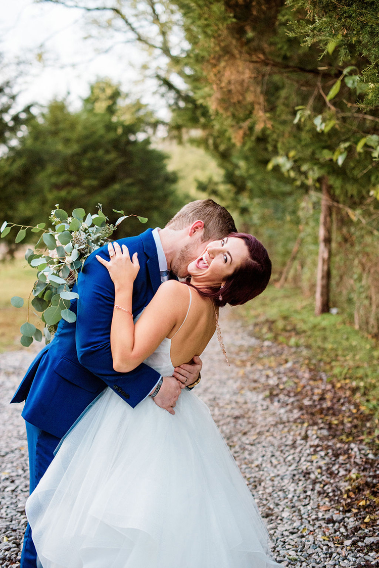 Bride laughing with groom | photo by John Myers Photography | featured on I Do Y'all