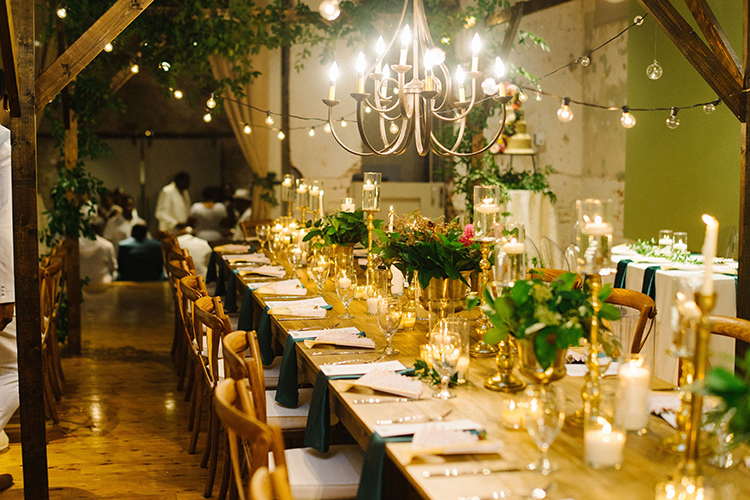 Emerald Gold Wedding Reception | photo by Staci Lewis Photography | featured on I Do Y'all