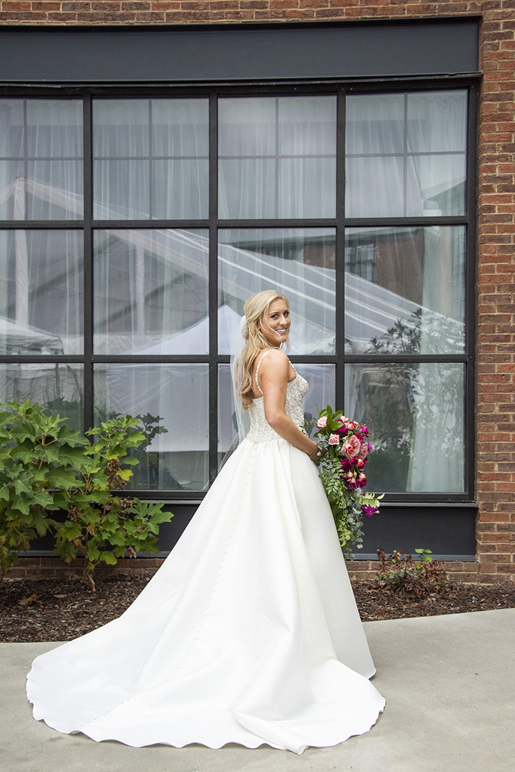 Long Train on Wedding Dress | photo by Jessica Merithew Photography | featured on I Do Y'all