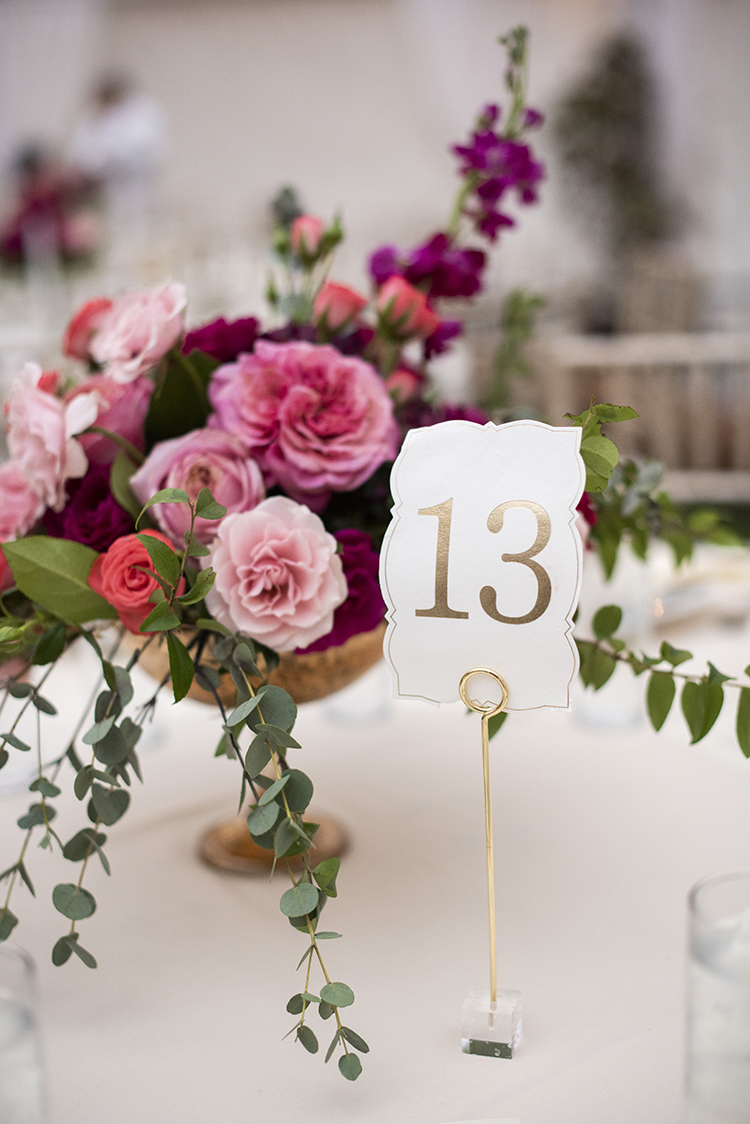 Gold Wedding Table Numbers | photo by Jessica Merithew Photography | featured on I Do Y'all