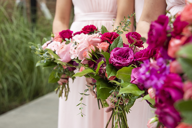 Pink Bridesmaids Bouquets | photo by Jessica Merithew Photography | featured on I Do Y'all