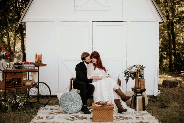 Boho Ranch Wedding Lounge | photo by Shelbi Ann Imagery | featured on I Do Y'all