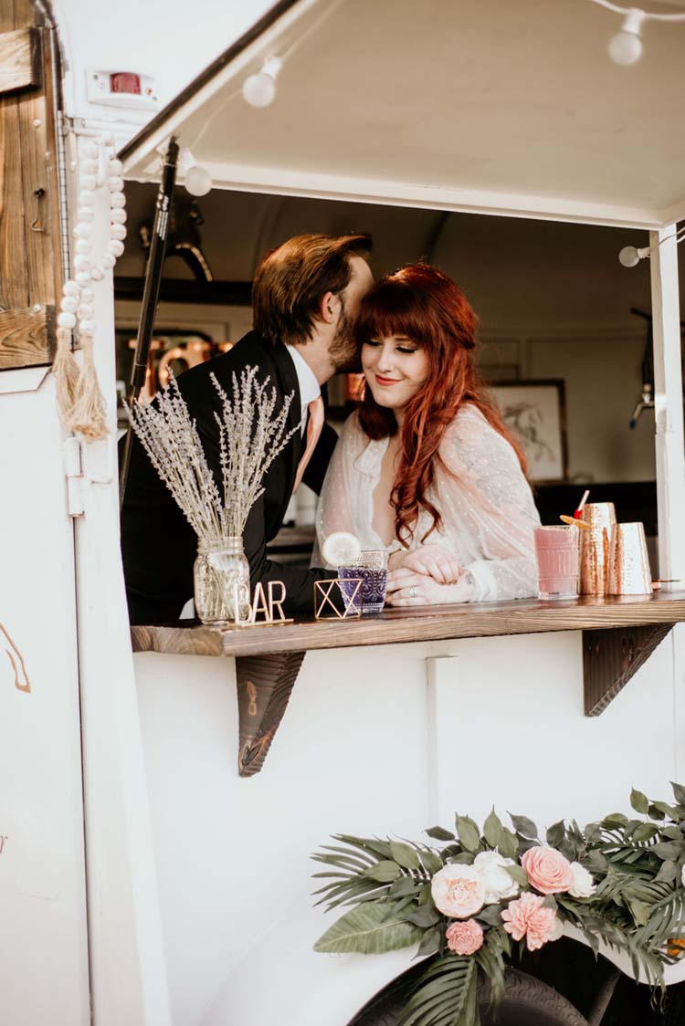 Vintage Glasses Used at Wedding Bar | photo by Shelbi Ann Imagery | featured on I Do Y'all