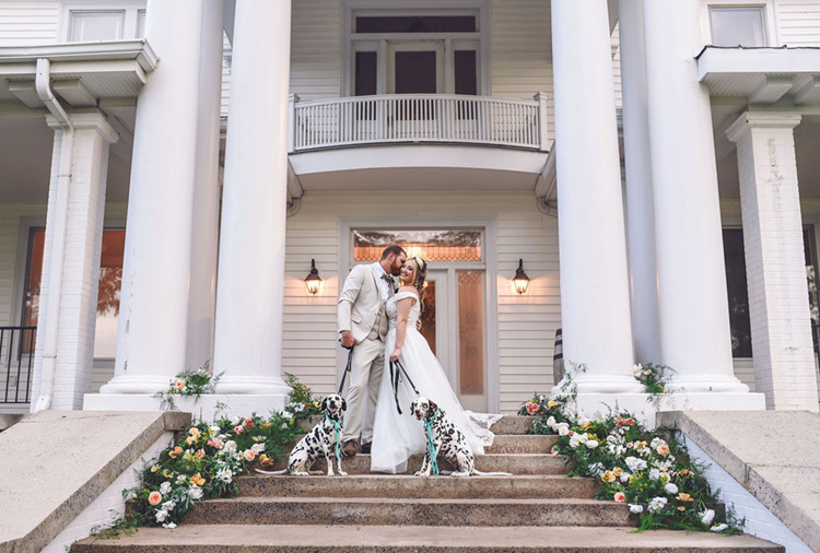 Charming Carolina Elopement with Dalmatians | photo by Radiant Photography by Sydney Danielle