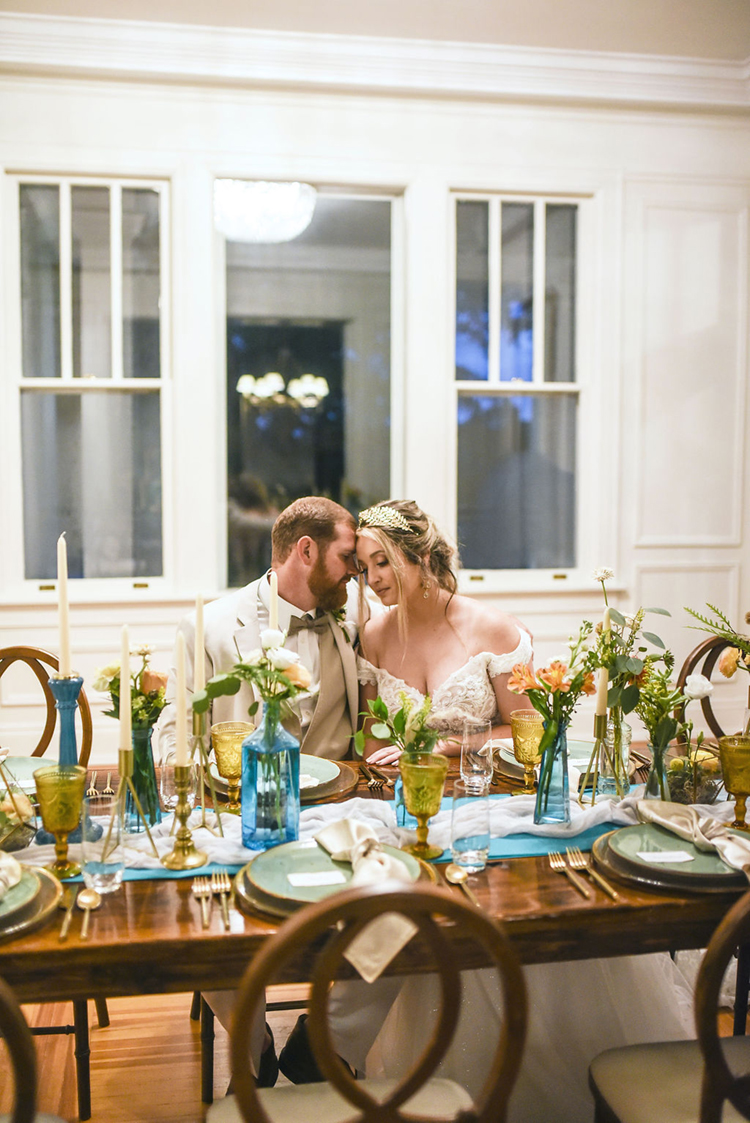 Charming Carolina Elopement Intimate Dinner | photo by Radiant Photography by Sydney Danielle