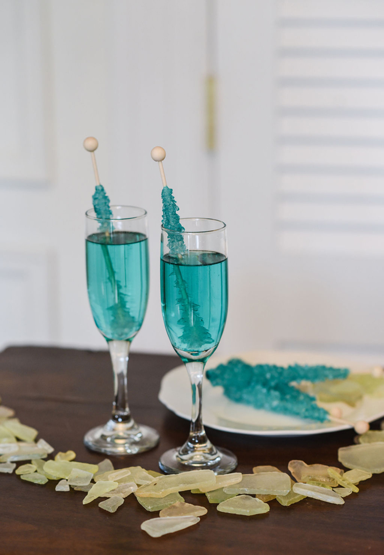 Wedding Specialty Cocktails with Rock Candy Sticks | photo by Radiant Photography by Sydney Danielle