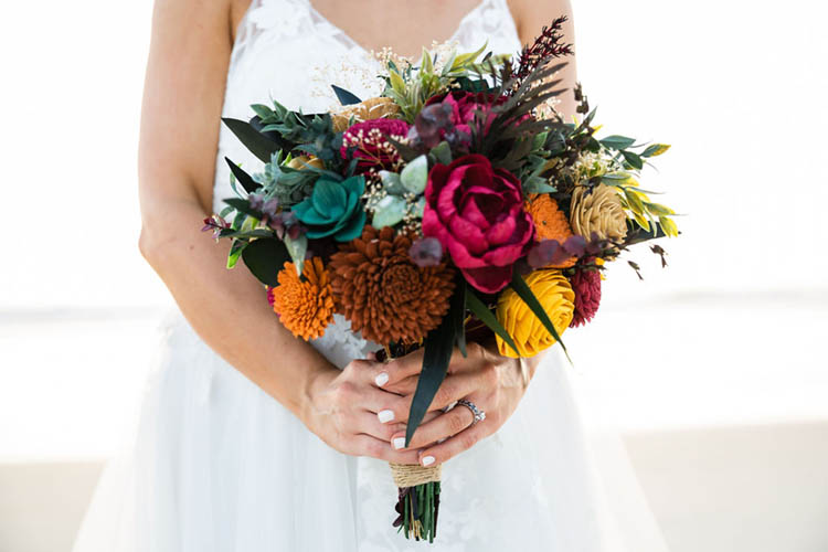 Vibrant Fall Wedding Bouquet | photo by  Dreamscape Photography, LLC