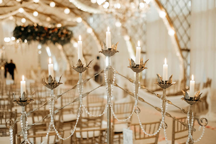 Vintage Inspired Candelabra for Wedding Ceremony | photo by The Portos