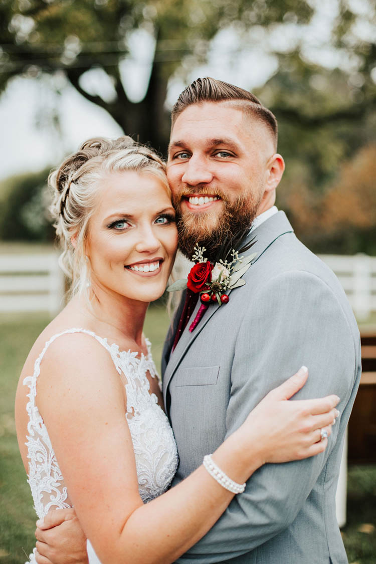 Gorgeous Burgundy & Pink Fall Wedding | photo by Jessica Lee Photographic Art