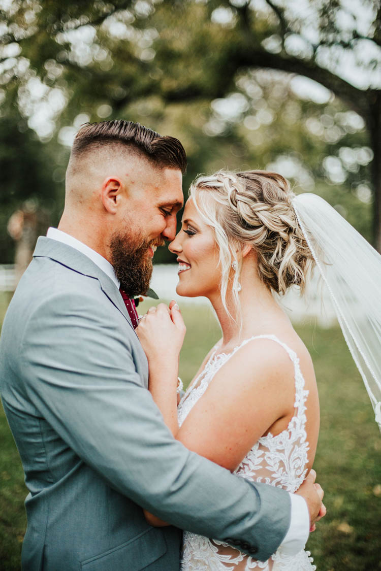 Bride & Groom Forehead to Forehead | photo by Jessica Lee Photographic Art