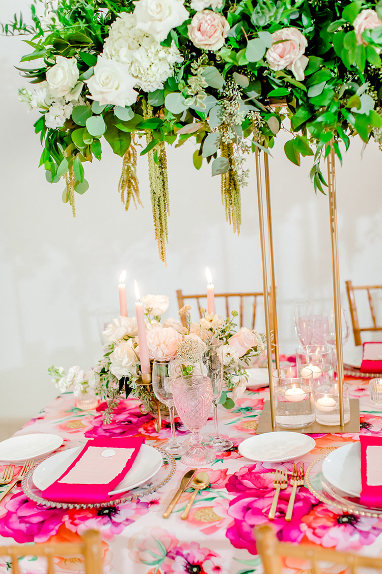 Pink & Gold Wedding Decor | photo by Gricelda's Photography